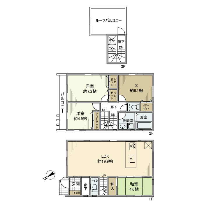 【南行徳戸建の間取り】