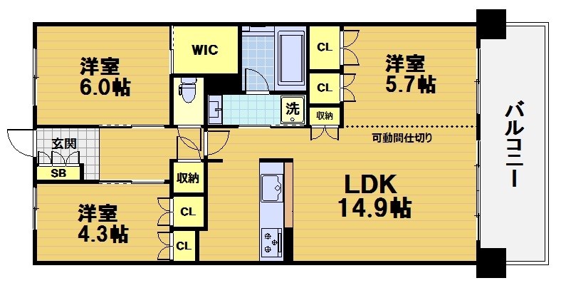 イニシア桂大橋の間取り