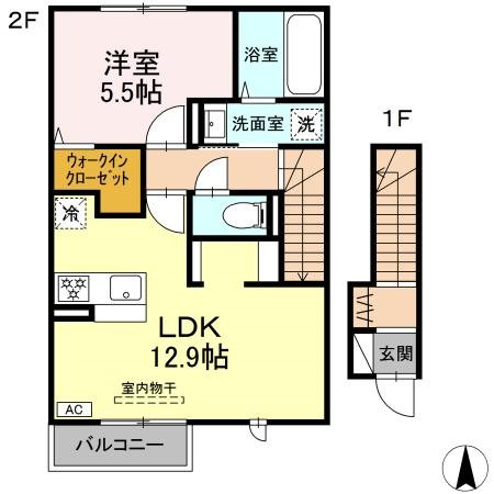 GRAND D-ROOM高出N12の間取り