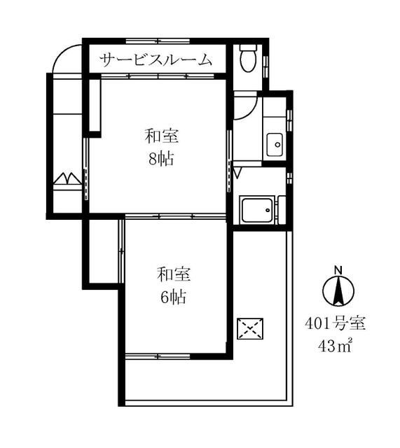 パティオ中島の間取り