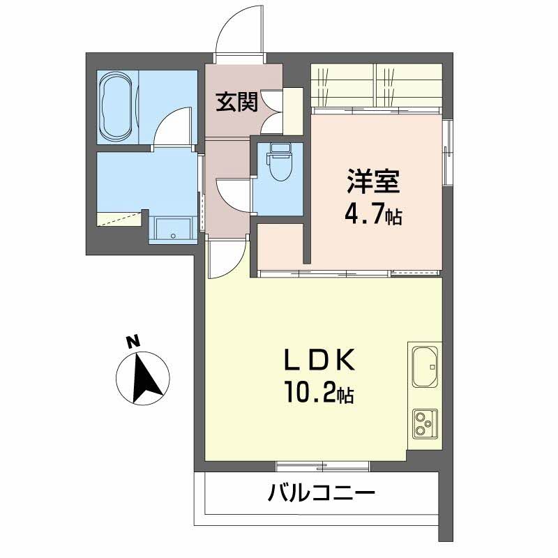 HL9　tomidabashiの間取り