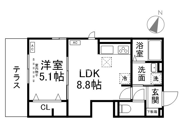 LuSole嵐山の間取り