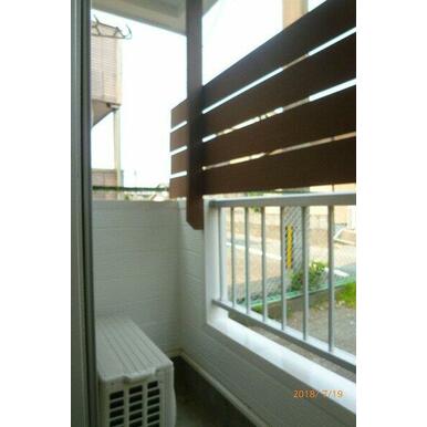 バルコニー　広々としたバルコニーです