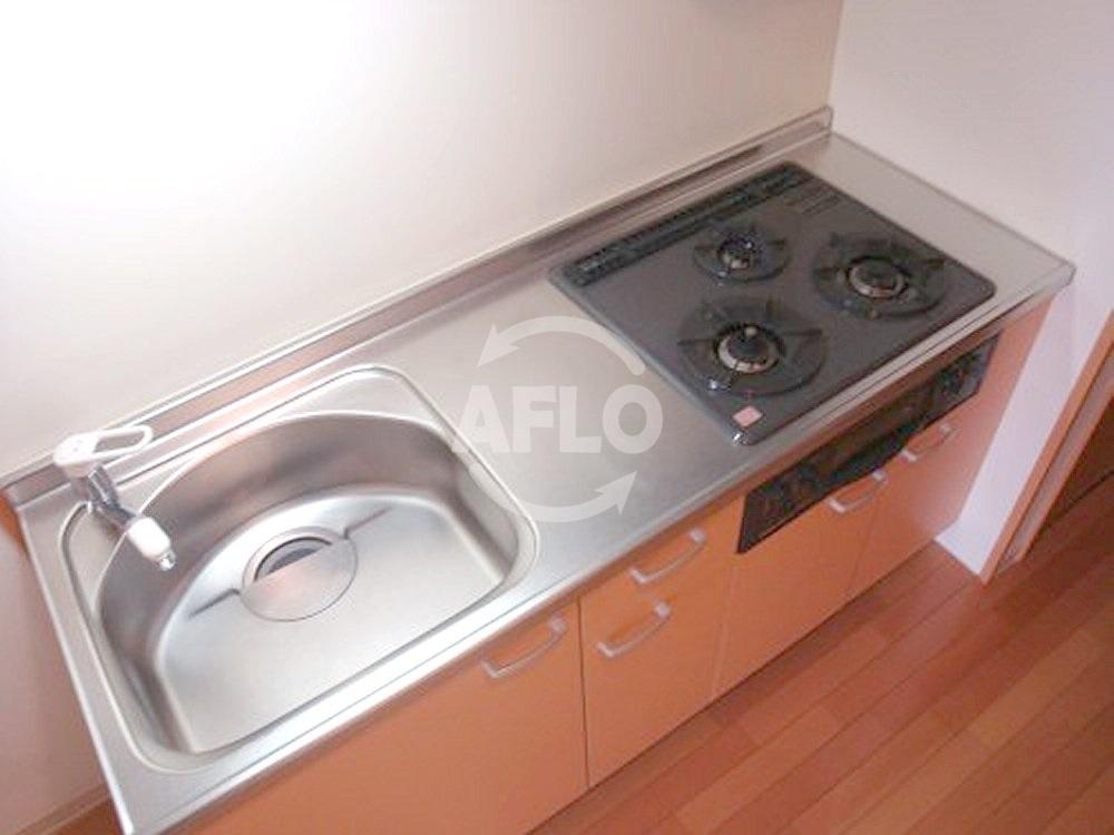 キッチン　アーデンタワー靭公園　３口グリル付