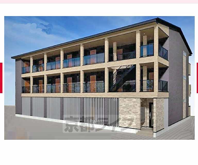 建物外観　予想図、・完成予定図