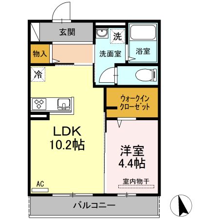 D-room南浦山の間取り