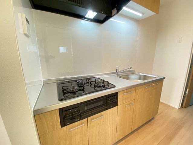 キッチン　モデル１０１号室内装です。