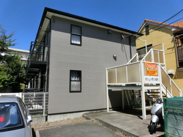 建物外観　経済的な都市ガス　追い焚き機能あります