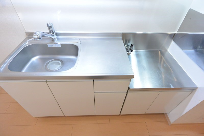 キッチン　2口ガスコンロ設置可能