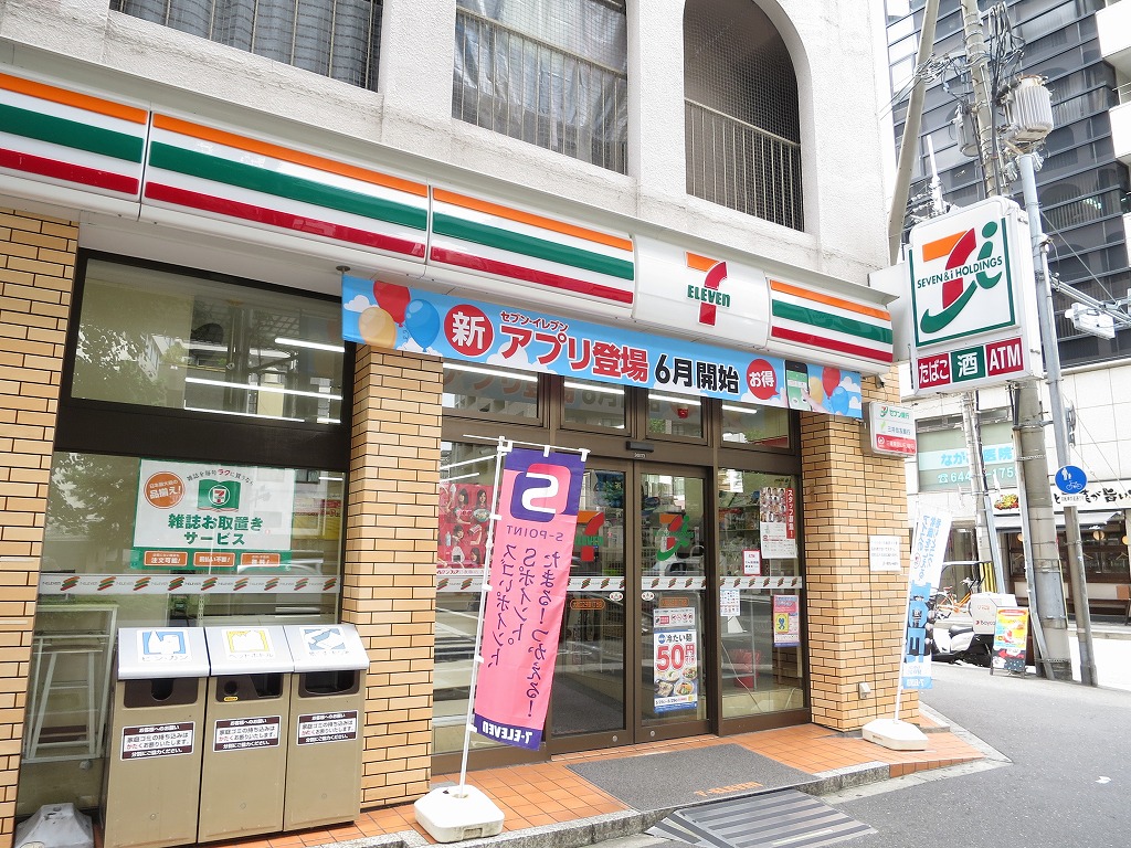 コンビニ　セブンイレブン 大阪江之子島1丁目店（コンビニ）まで163m