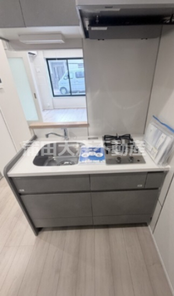 キッチン　2口ガスカウンターキッチン