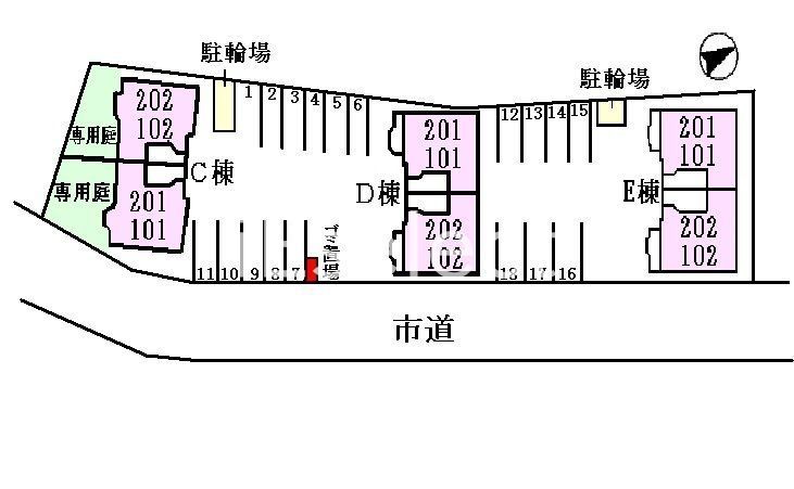 その他共有部分　配置図です