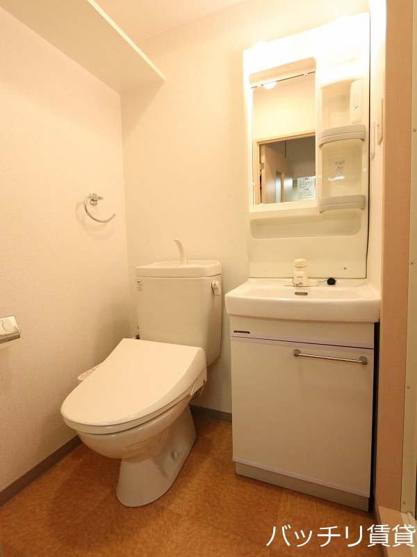 洗面設備　別号室タイプの為、現状を優先いたします