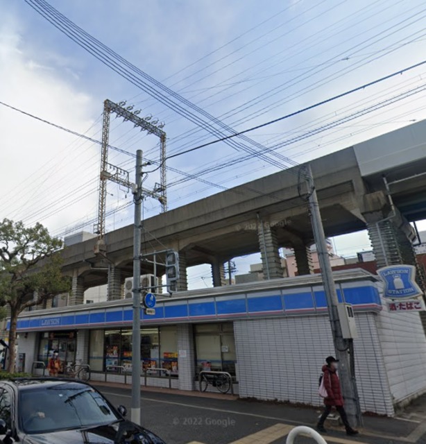 コンビニ　ローソン東大阪高井田元町店（コンビニ）まで96m