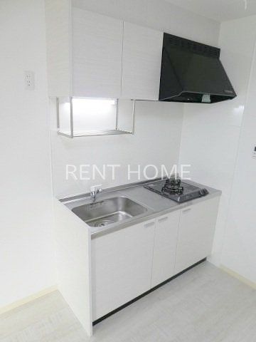 キッチン　2口ガスシステムキッチン