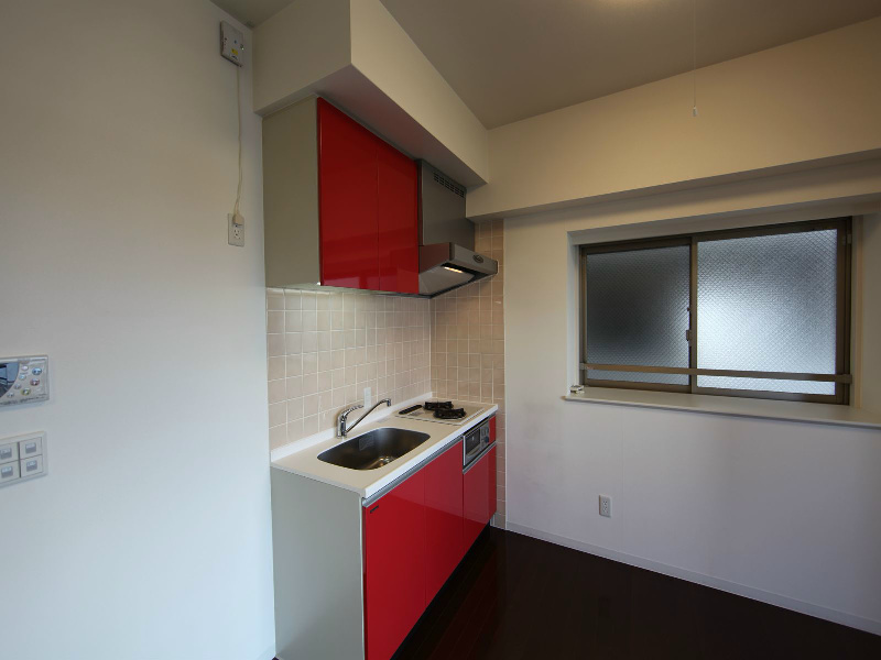 キッチン　システムキッチン（ガス2口コンログリル付）