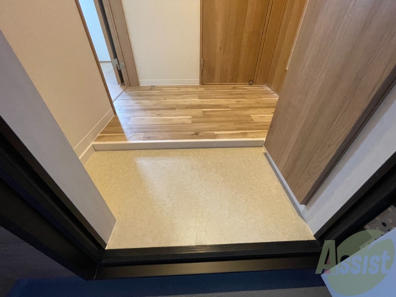 玄関　玄関から撮影しました。明るい印象ですね。