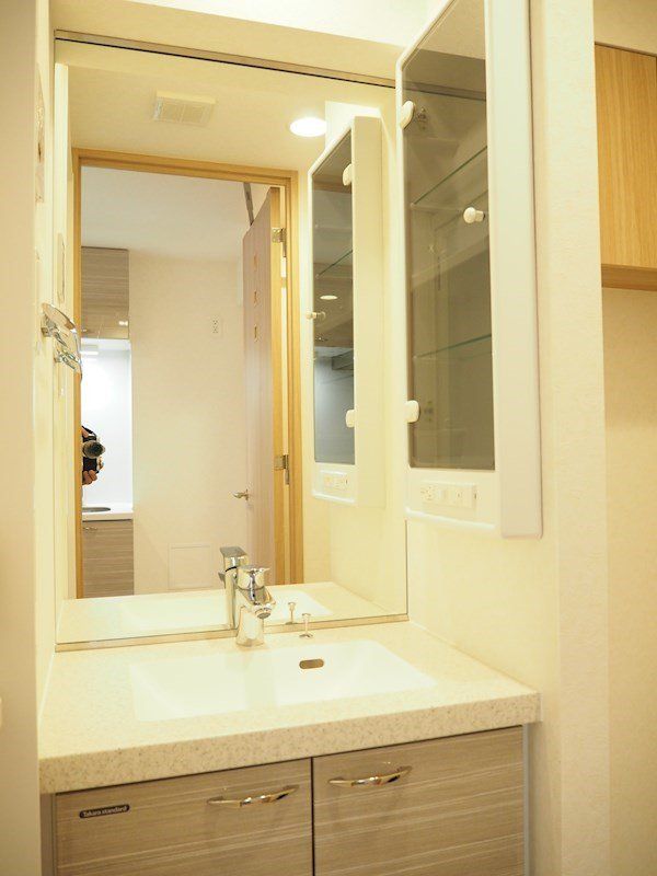 洗面設備　※別部屋参考写真です。