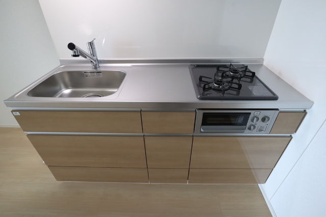 キッチン　ガスコンロ２口付きです★