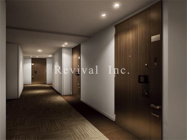 ロビー　ホテルライクな内廊下でございます