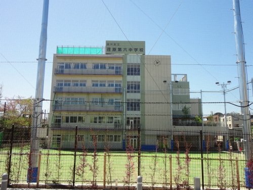 中学校　品川区立荏原第六中学校（中学校）まで698m
