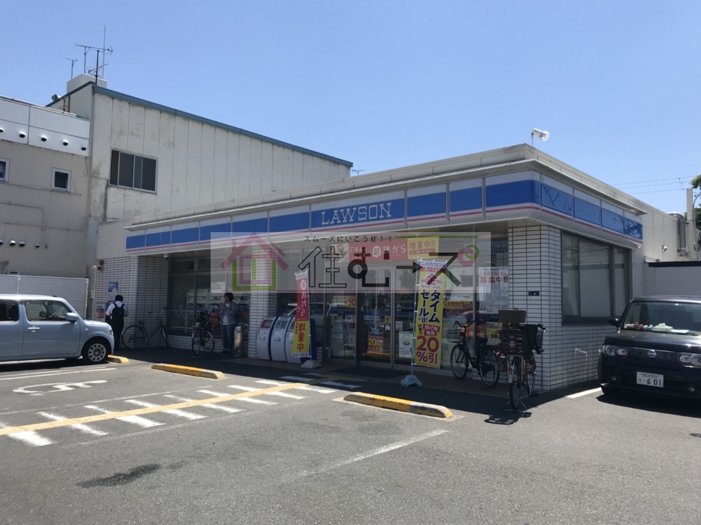 コンビニ　ローソン 杭全八丁目店（コンビニ）まで401m