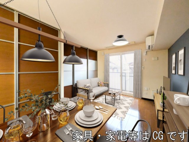 居室・リビング　家具?家電はCGです