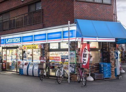 コンビニ　ローソン 萩之茶屋三丁目店（コンビニ）まで199m