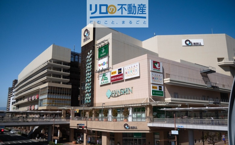 ショッピングセンター　あまがさきキューズモール専門店モール（ショッピングセンター）まで876m