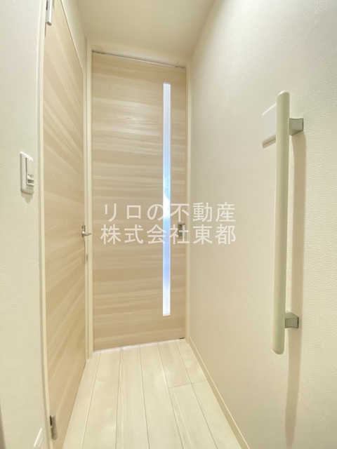 玄関　下駄箱付なので、玄関はいつでもスッキリ片付きますね☆