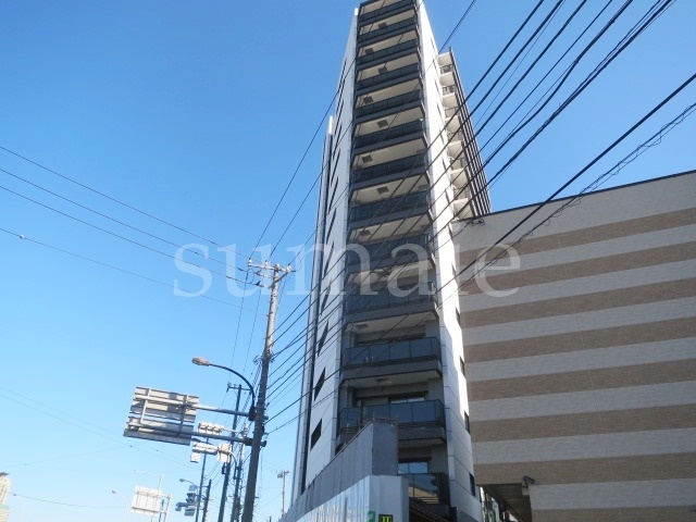 建物外観　タイル張りの外観です♪