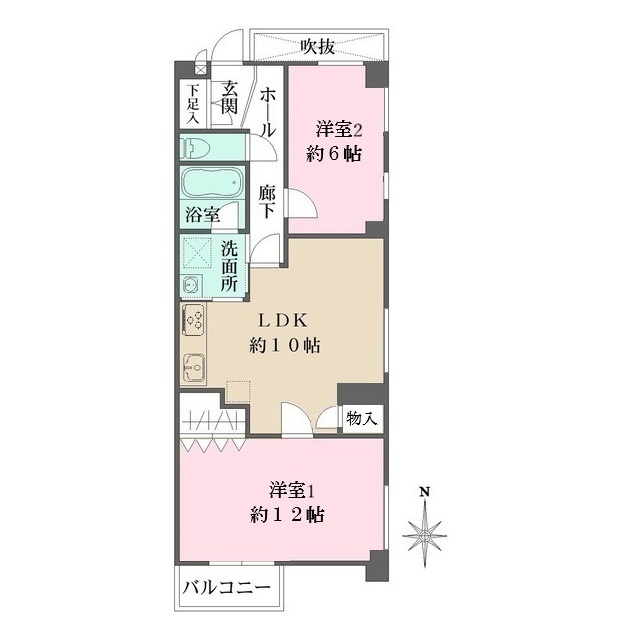 阪急神戸線 西宮北口駅 徒歩6分 築39年