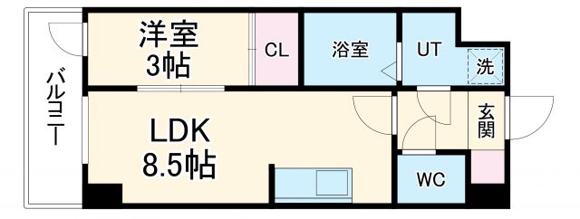 ビエラコート岸部中の間取り写真