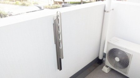 バルコニー　ベランダは東向き