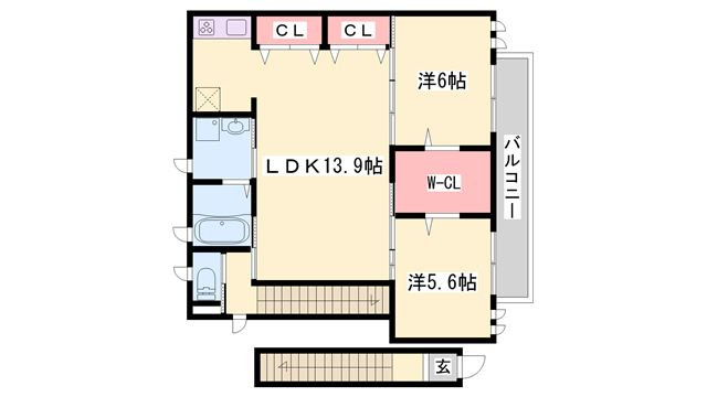ＪＲ山陽本線 大久保駅 徒歩7分 2階建 築10年の間取り写真