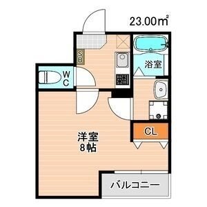 名鉄瀬戸線 瓢箪山駅 徒歩7分 2階建 築21年の間取り写真