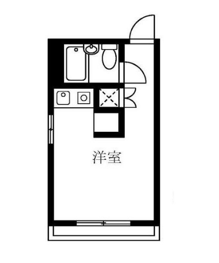 東急池上線 大崎広小路駅 徒歩8分 4階建 築44年の間取り写真