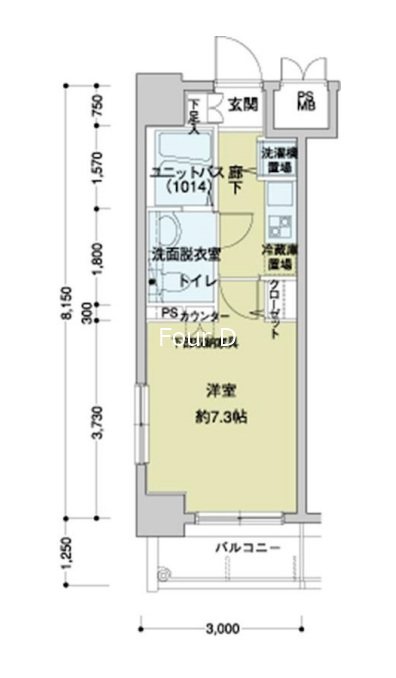 メインステージ八丁堀の間取り写真