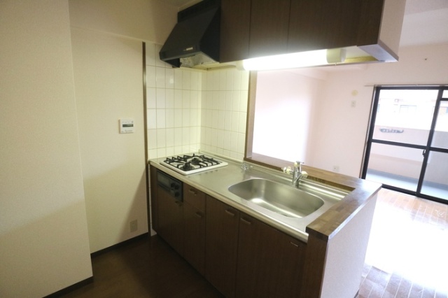 プラザハイツ二ツ屋A棟のキッチン写真