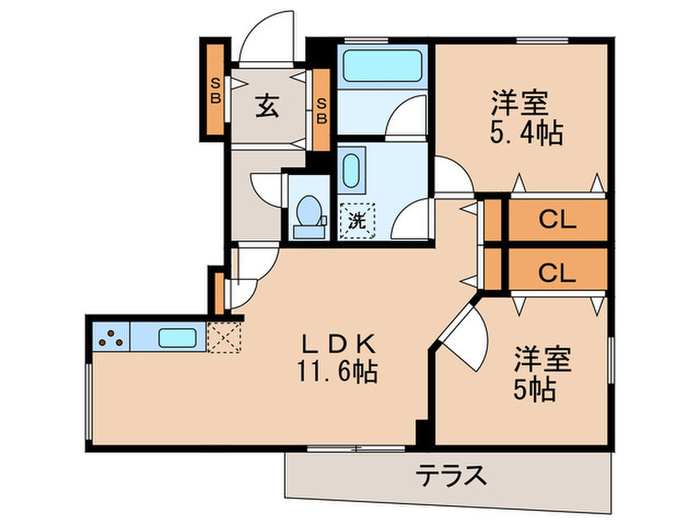 大森西5丁目戸建の間取り写真