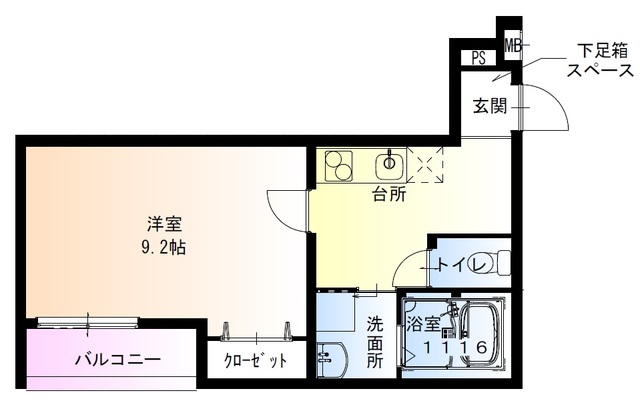 京阪本線 西三荘駅 徒歩7分 3階建 築4年の間取り写真