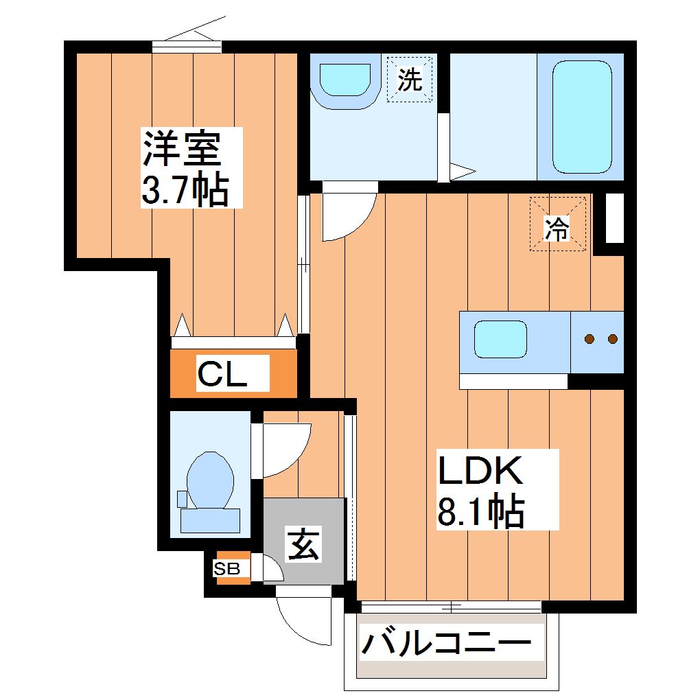 クレール木ノ下Iの間取り写真