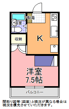 メゾンドラカージュの間取り写真