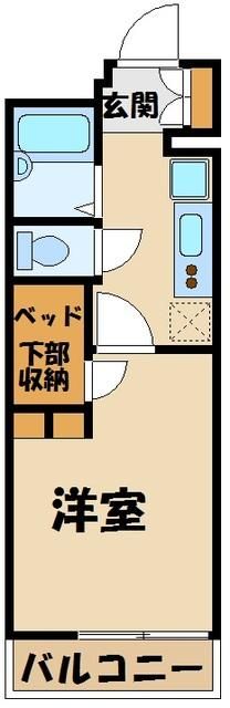 西武新宿線 新狭山駅 徒歩4分 3階建 築20年の間取り写真