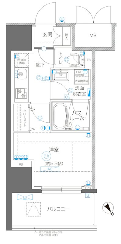 アルファレジデンシア南千住の間取り写真