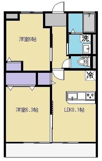 メゾンドリベラIの間取り写真