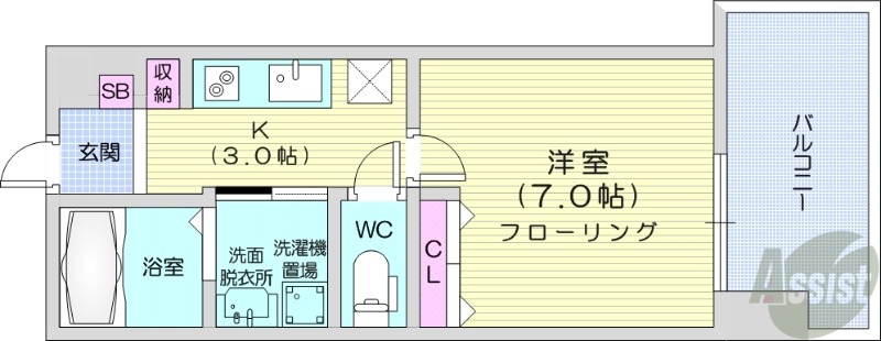 S-RESIDENCE円山表参道の間取り写真