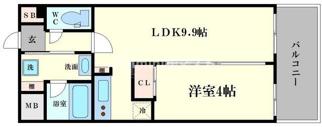 ラブニール西長堀パークフロントの間取り写真
