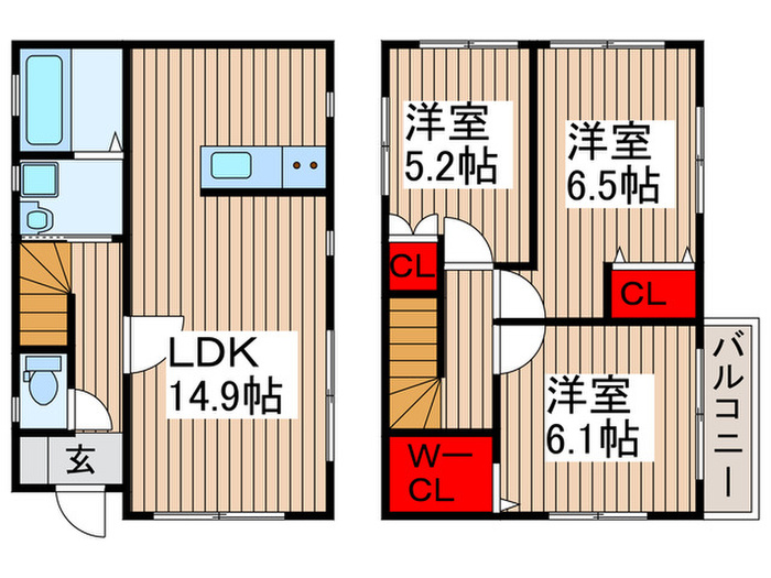 ニューパークサイドIGの間取り写真