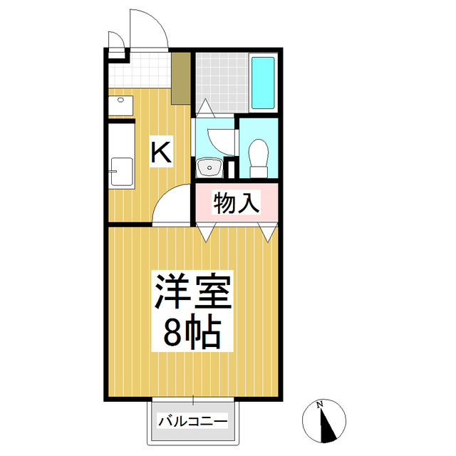 セジュール東鼎Bの間取り写真